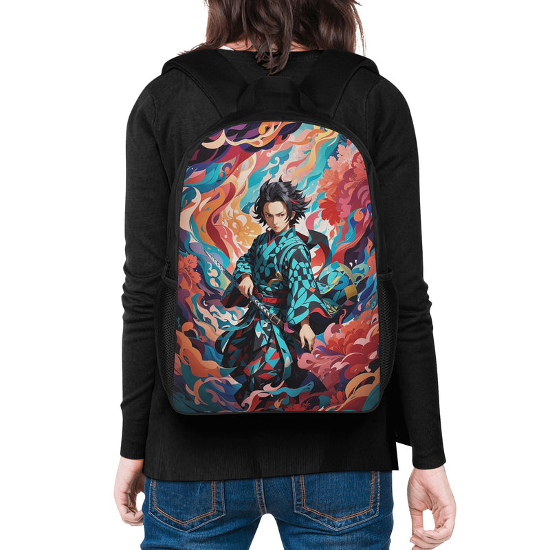 Anime backpacks for Middle school and High School | Trendy Fan Gear for Teenagers | Tanjiro-Slayer of Demon