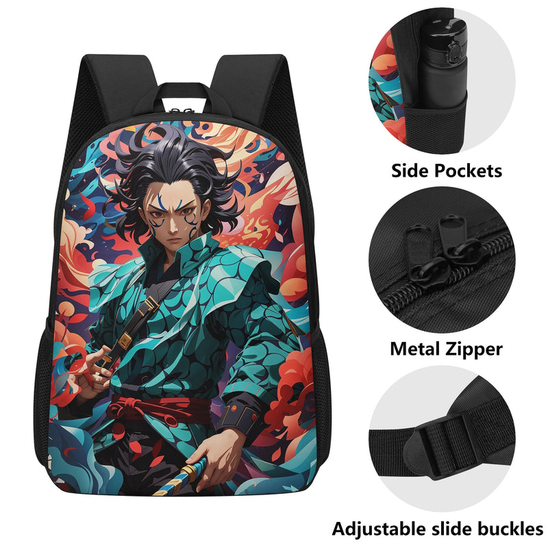 Anime backpacks for Middle school and High School | Trendy Fan Gear for Teenagers | Slayer of Demon -Tanjiro