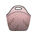 Neoprene lunch bag | Back to School Supplies | Thermal Insulated Lunch Bag | Anime Inspired Pink & Black Pattern