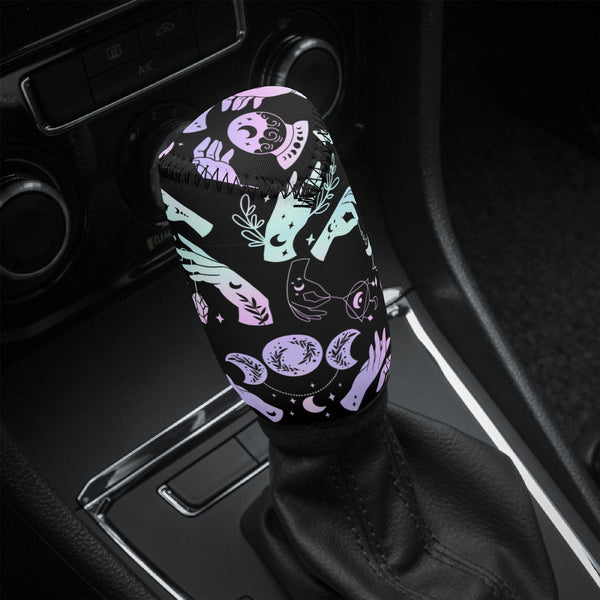 Gear Knob Cover for Cars | Manual or Automatic Transmission stick cover | Car Shifter Gear cover - Witchy Crystal Ball
