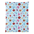 Affordable and soft flannel blankets for kids | Blue and Pink pattern | Playtime Friends