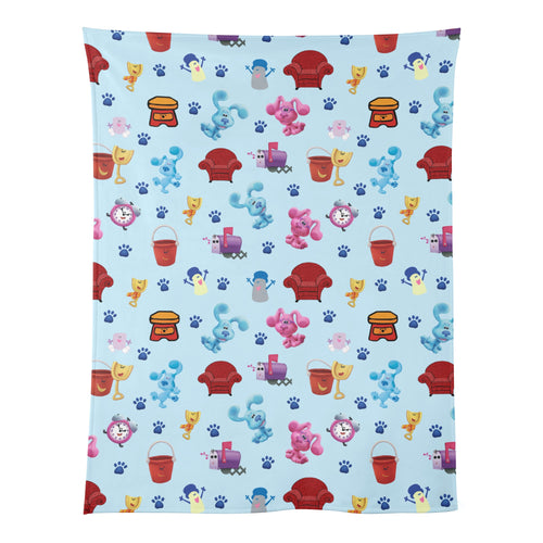 Affordable and soft flannel blankets for kids | Blue and Pink pattern | Playtime Friends