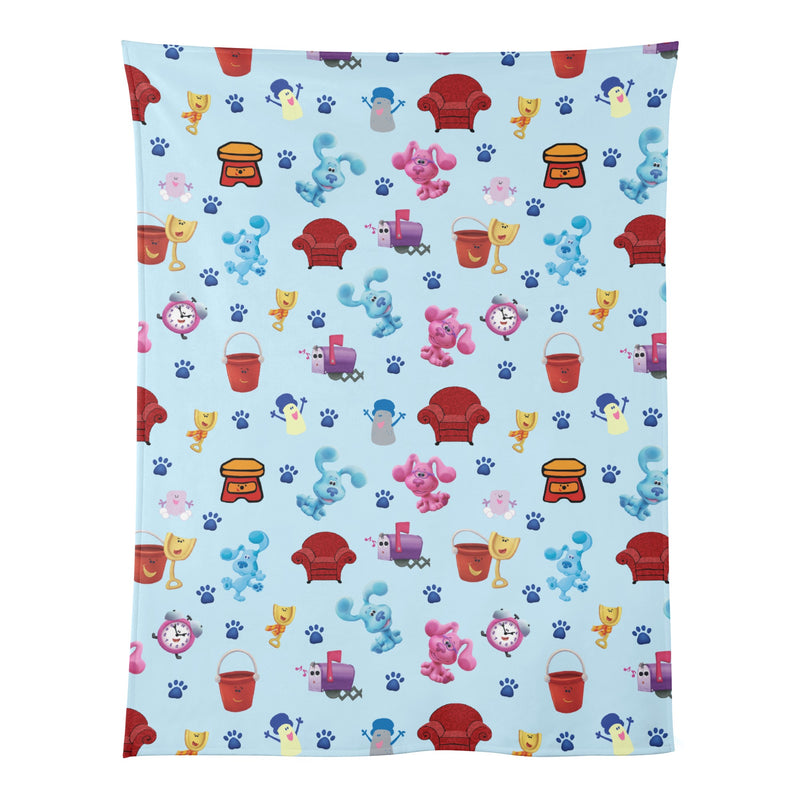 Affordable and soft flannel blankets for kids | Blue and Pink pattern | Playtime Friends