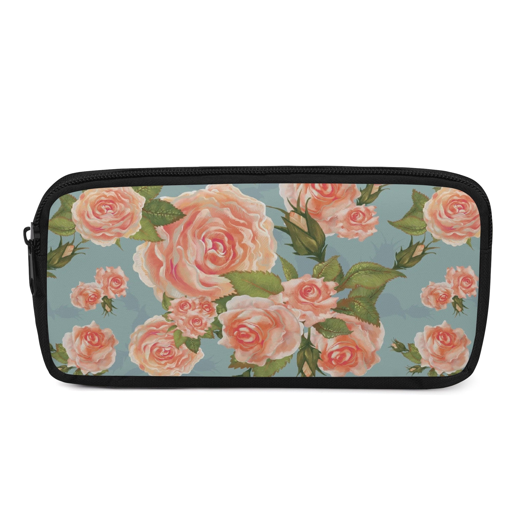 Back to school | Canvas Pencil Case | One-Side Printed | High Quality | Spacious | Cottagecore Rose pattern