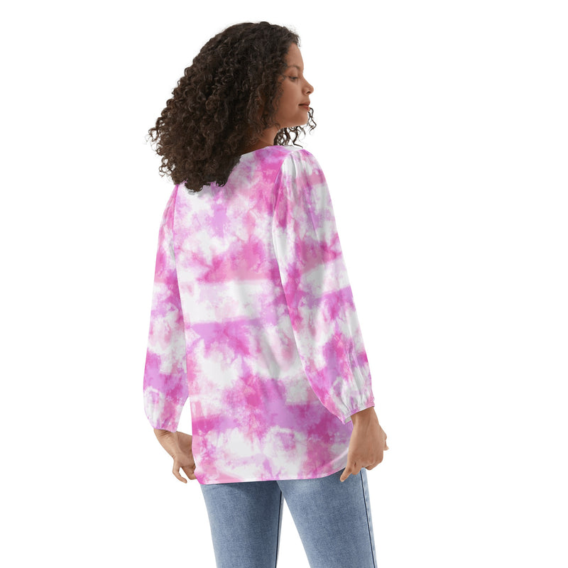 Capricorn Woman Zodiac Sign Long Sleeve Chiffon Blouse Inspired by Astrology and Horoscope