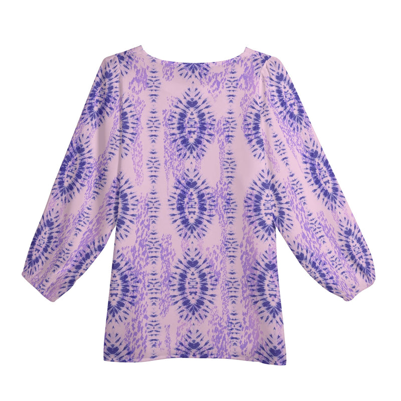 Scorpio Woman Zodiac Sign Long Sleeve Chiffon Blouse Inspired by Astrology and Horoscope