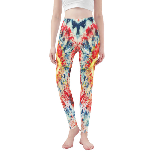 Leggings for Women | Petite to Plus Size | High Waisted | Ankle Length | Tie and Dye | Aquarius Womens Leggings