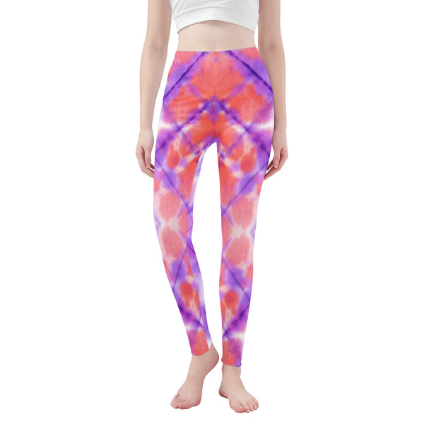 Leggings for Women | Petite to Plus Size | High Waisted | Ankle Length | Tie and Dye | Cancer Womens Leggings
