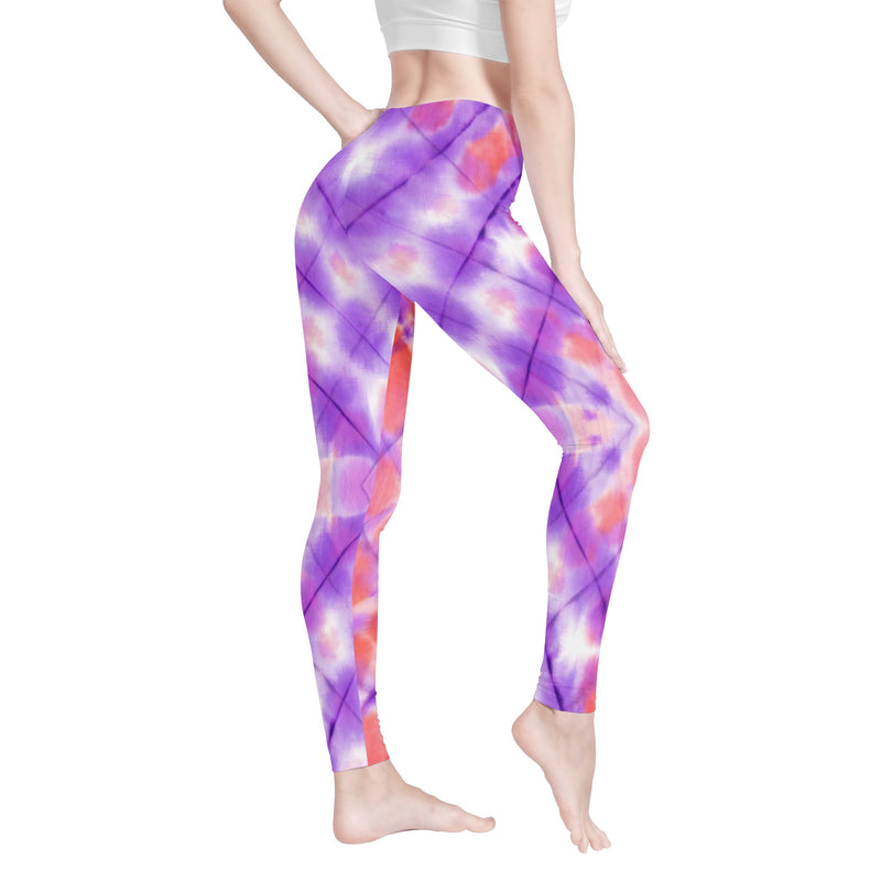 Leggings for Women | Petite to Plus Size | High Waisted | Ankle Length | Tie and Dye | Cancer Womens Leggings