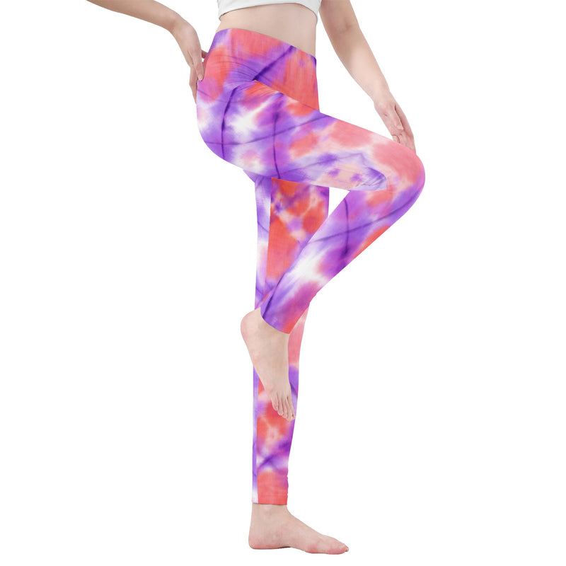 Leggings for Women | Petite to Plus Size | High Waisted | Ankle Length | Tie and Dye | Cancer Womens Leggings