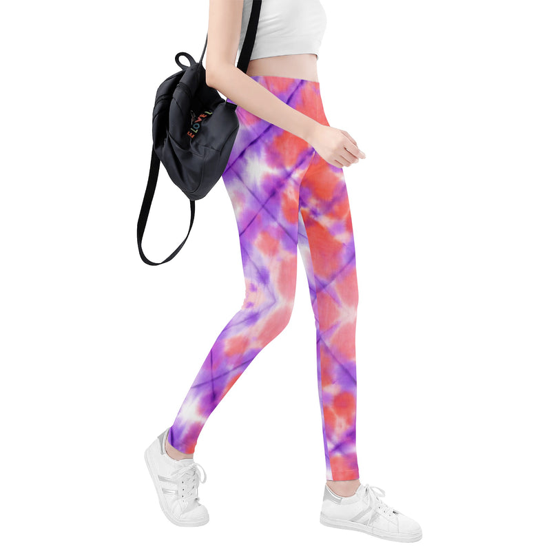 Leggings for Women | Petite to Plus Size | High Waisted | Ankle Length | Tie and Dye | Cancer Womens Leggings