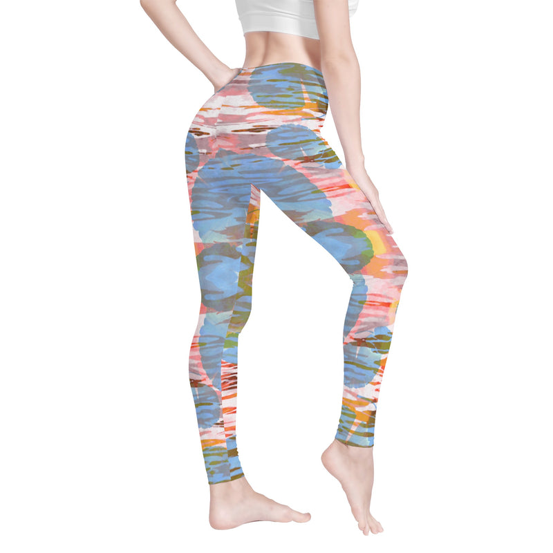 Leggings for Women | Petite to Plus Size | High Waisted | Ankle Length | Tie and Dye | Gemini Womens Leggings