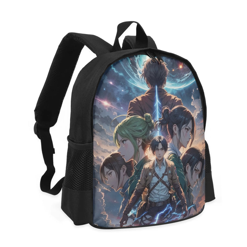 Back to School: Trendy Anime design 13 Inch School Backpack for Kids