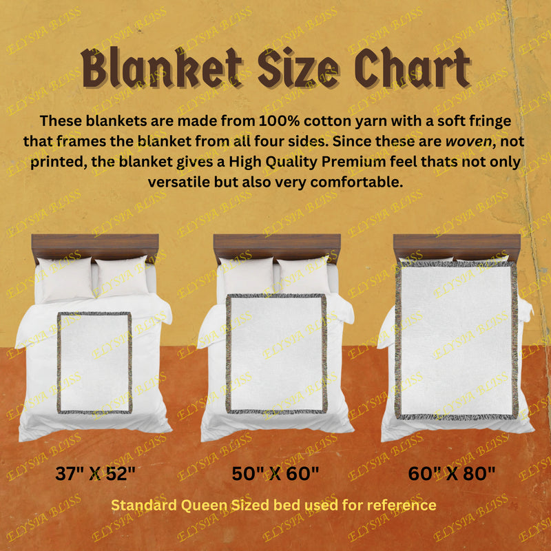 Woven Blanket size chart