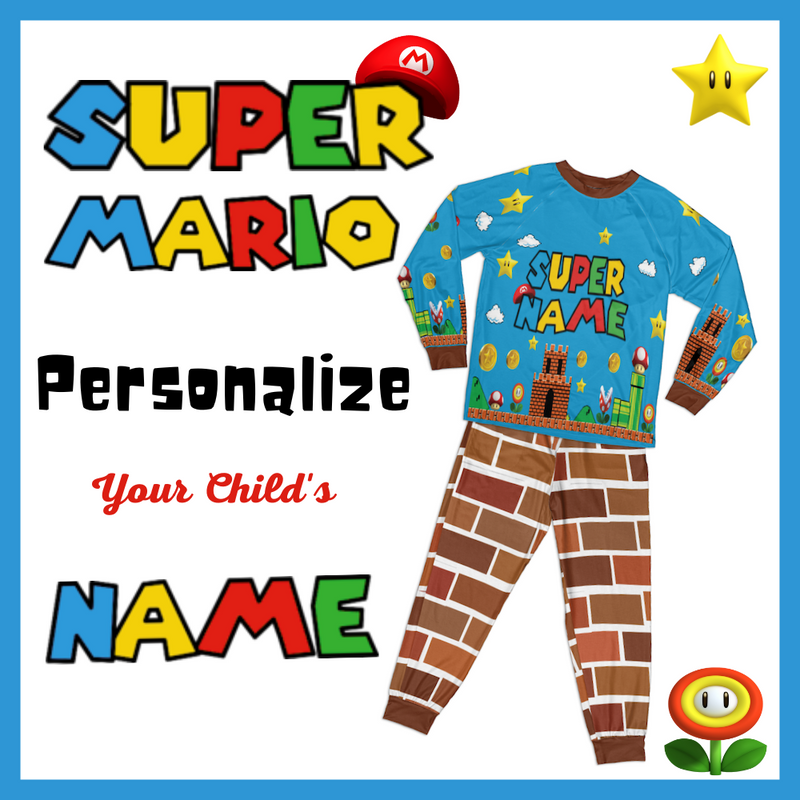 Personalized Family Pajama Sets | Matching Xmas Jammies for ADULTS | Christmas Holiday family PJs | SUPER Video Game nightsuit