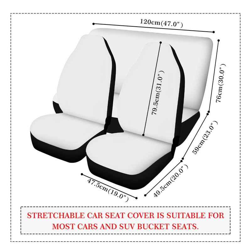 Car Accessories | Car Seat Covers for Front & Back | Cool Fitted Sweat Protector | Vehicle Interiors Upholstery | Haring Style