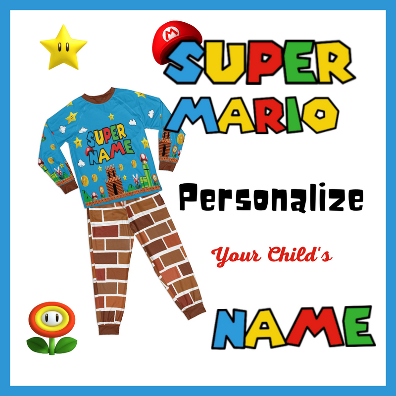 Personalized Family Pajama Sets | Matching Xmas Jammies for ADULTS | Christmas Holiday family PJs | SUPER Video Game nightsuit