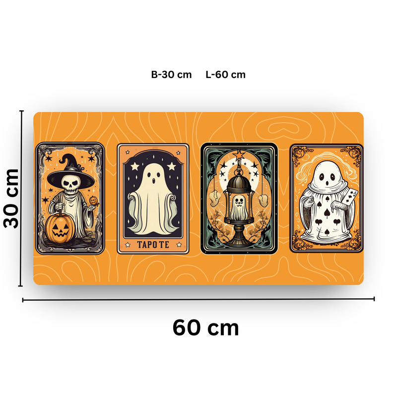 Premium PU Leather Mouse Pads | Non-Slip |Waterproof | Stylish & Durable | Halloween Tarot Cards