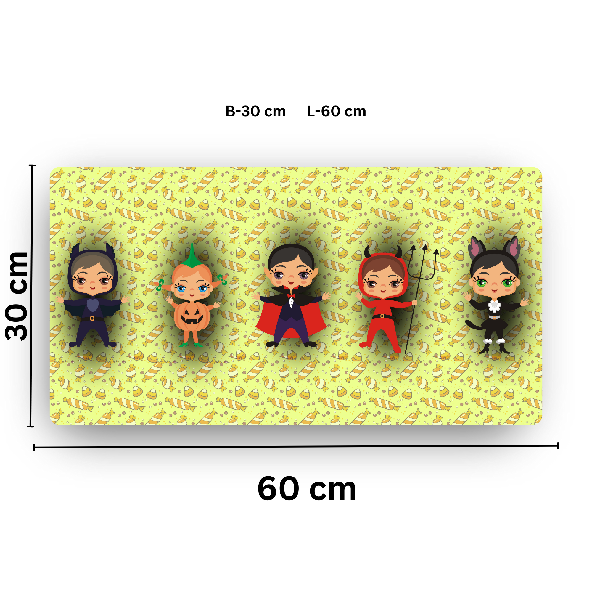 Premium PU Leather Mouse Pads | Non-Slip |Waterproof | Stylish & Durable | Cute Devil Kids