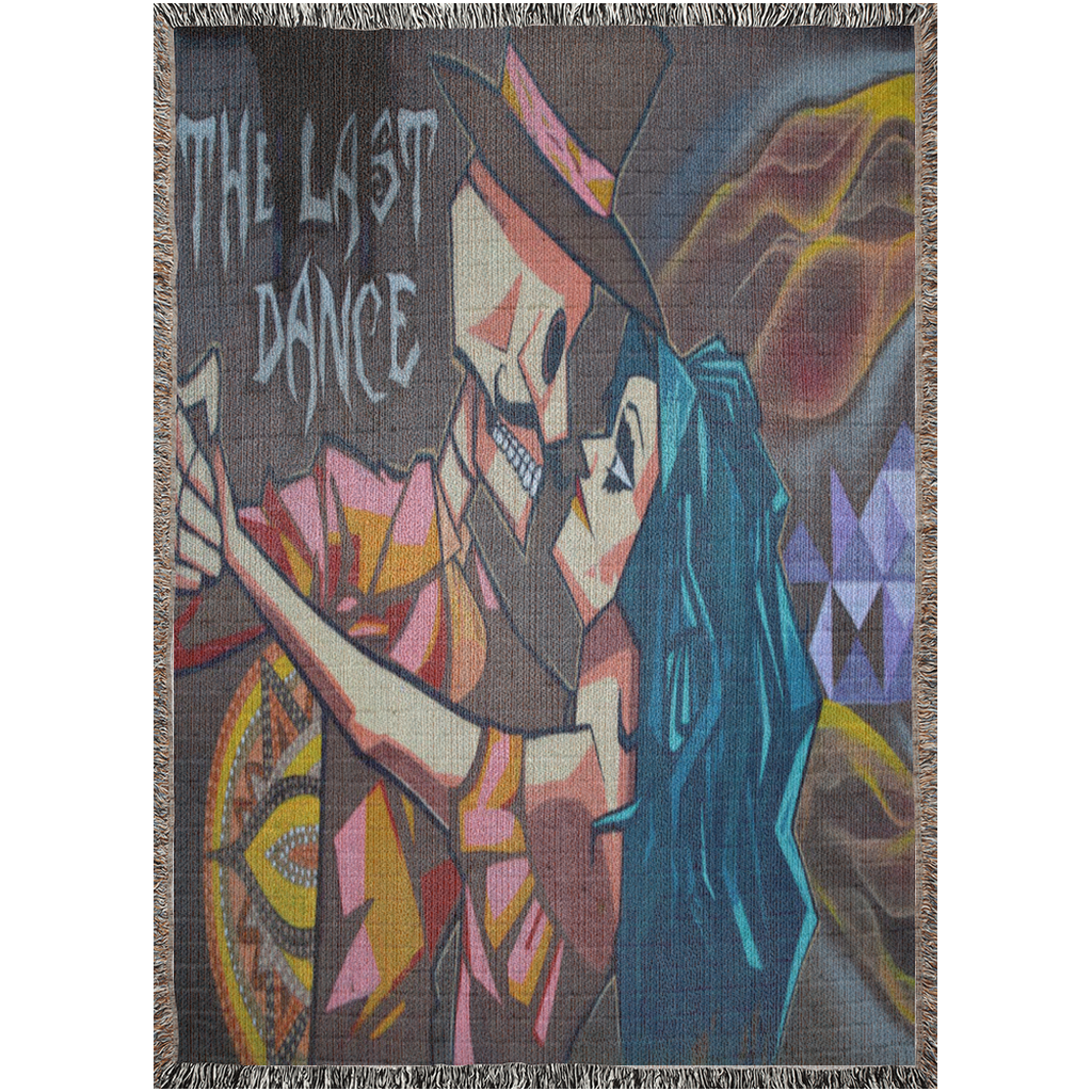 Luxurious Cotton Woven Tapestry Throw Blanket | Gothic | The Last Dance