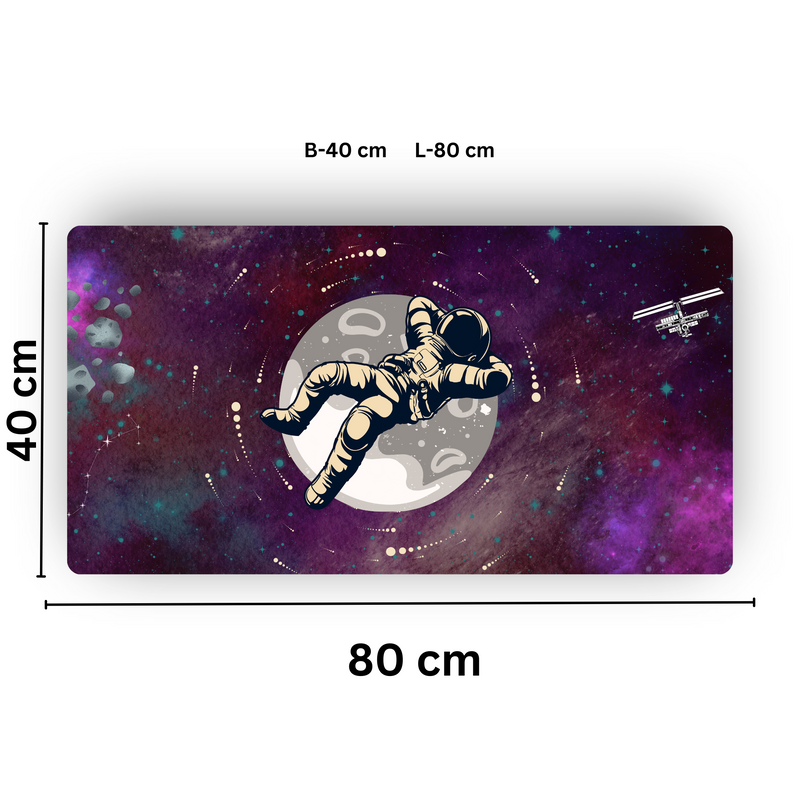 Premium PU Leather Mouse Pads | Non-Slip |Waterproof | Stylish & Durable | Astronaut in Space