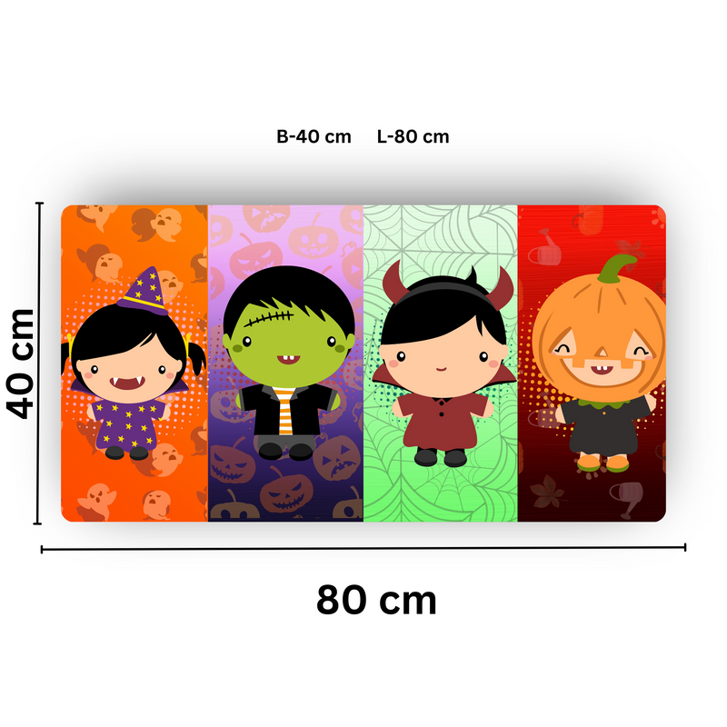 Premium PU Leather Mouse Pads | Non-Slip |Waterproof | Stylish & Durable | Cute Monster Kids