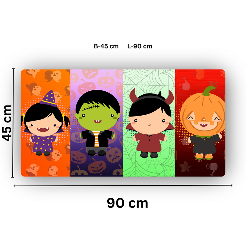 Premium PU Leather Mouse Pads | Non-Slip |Waterproof | Stylish & Durable | Cute Monster Kids