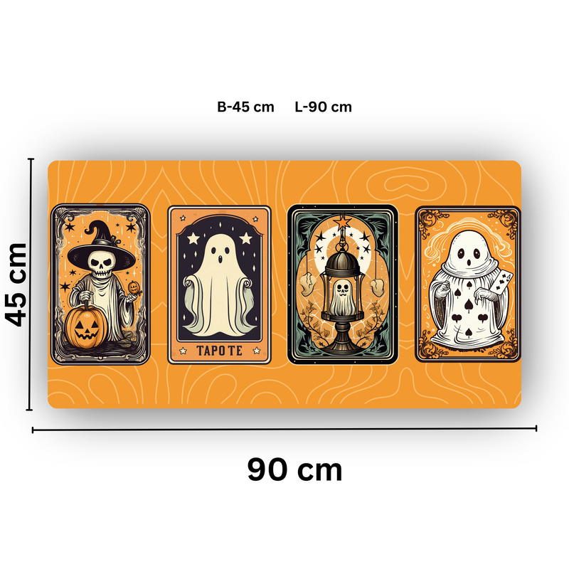 Premium PU Leather Mouse Pads | Non-Slip |Waterproof | Stylish & Durable | Halloween Tarot Cards