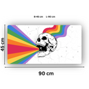 Premium PU Leather Mouse Pads | Non-Slip |Waterproof | Stylish & Durable | Rainbow Skeleton