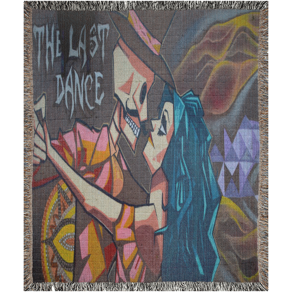 Luxurious Cotton Woven Tapestry Throw Blanket | Gothic | The Last Dance