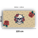 Premium PU Leather Mouse Pads | Non-Slip |Waterproof | Stylish & Durable | Boho Goth Skull