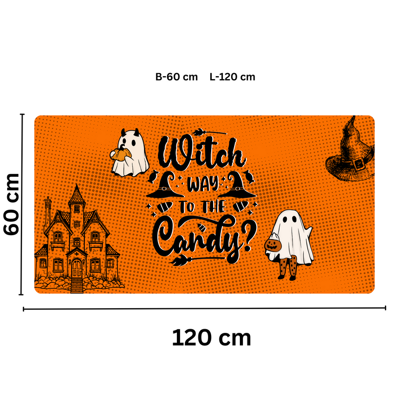 Premium PU Leather Mouse Pads | Non-Slip |Waterproof | Stylish & Durable | Halloween Witch