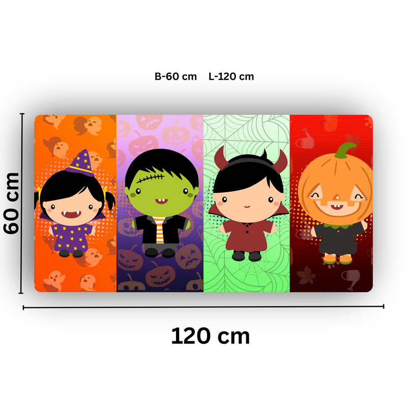 Premium PU Leather Mouse Pads | Non-Slip |Waterproof | Stylish & Durable | Cute Monster Kids