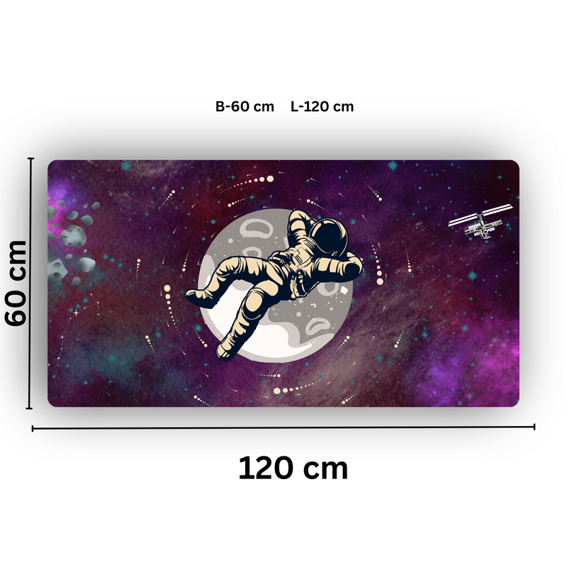 Premium PU Leather Mouse Pads | Non-Slip |Waterproof | Stylish & Durable | Astronaut in Space