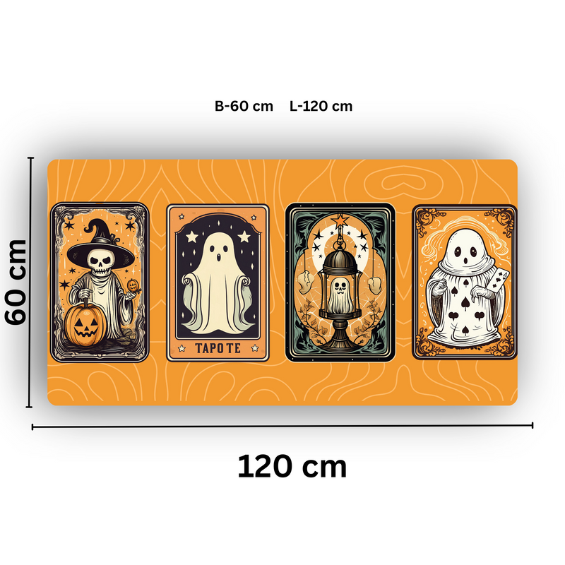 Premium PU Leather Mouse Pads | Non-Slip |Waterproof | Stylish & Durable | Halloween Tarot Cards