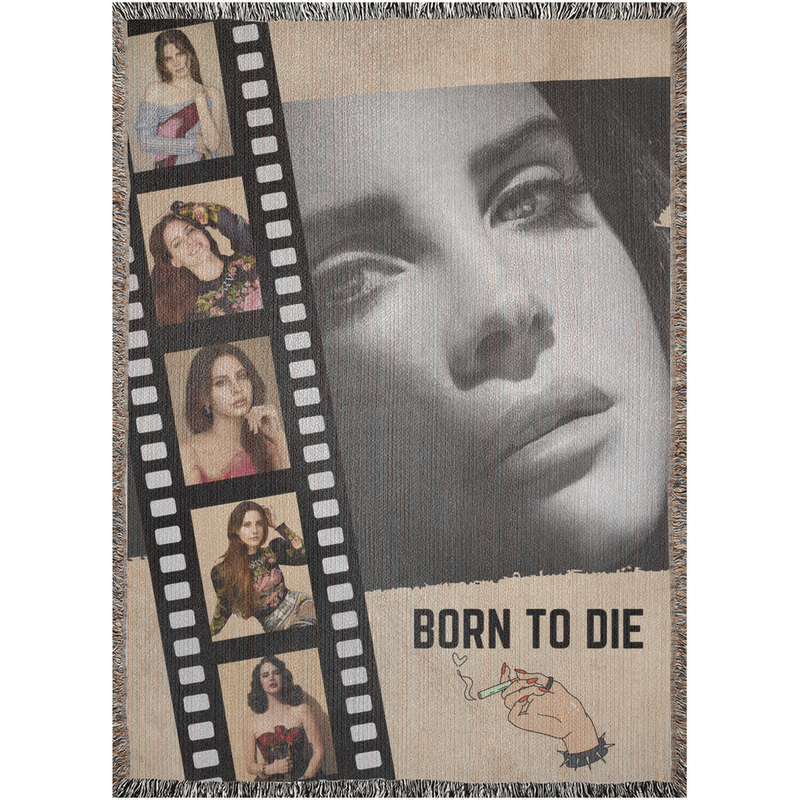 Woven Blankets Luxurious Cotton Woven Tapestry Throw Blanket | Lana Del Rey Woven Blanket