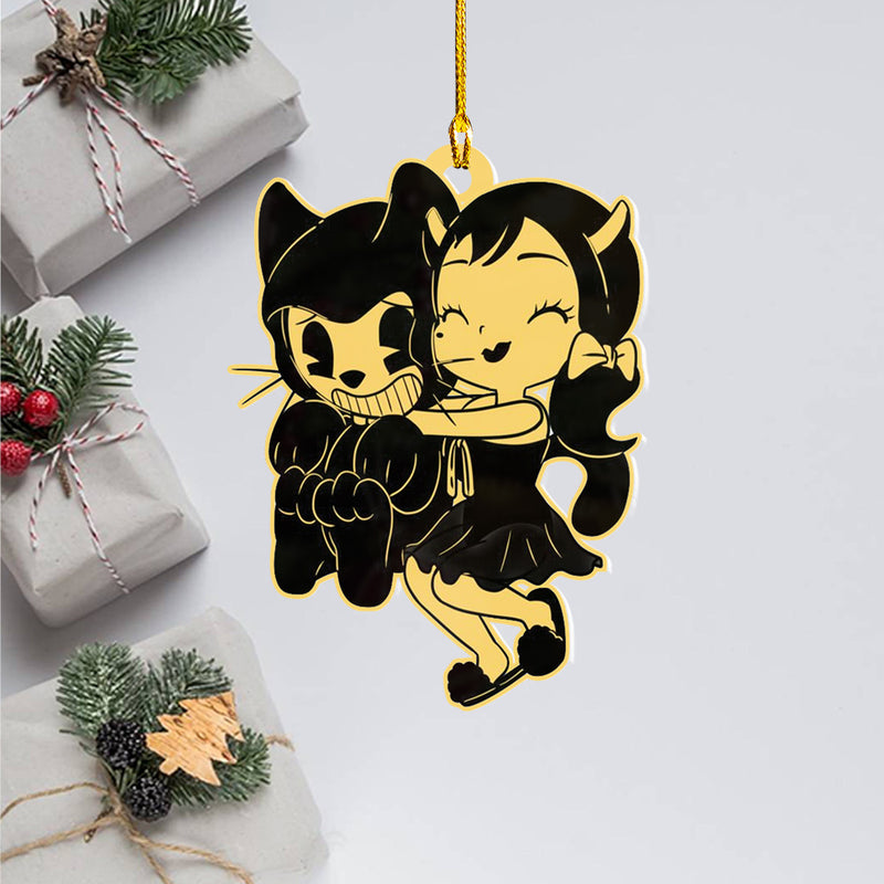 Halloween decoration items| Halloween xmas decorations | Custom Acrylic Fun Holiday Christmas Décor Ornaments | Alice hugs Bendy