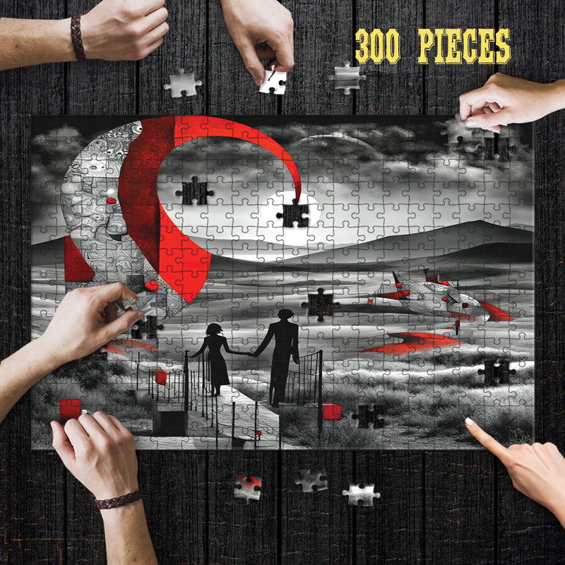 Jigsaw Puzzle Games for Adults and Kids | Fun Family time activity for Game nights | Wooden Jigsaw Puzzles | Alien landscape