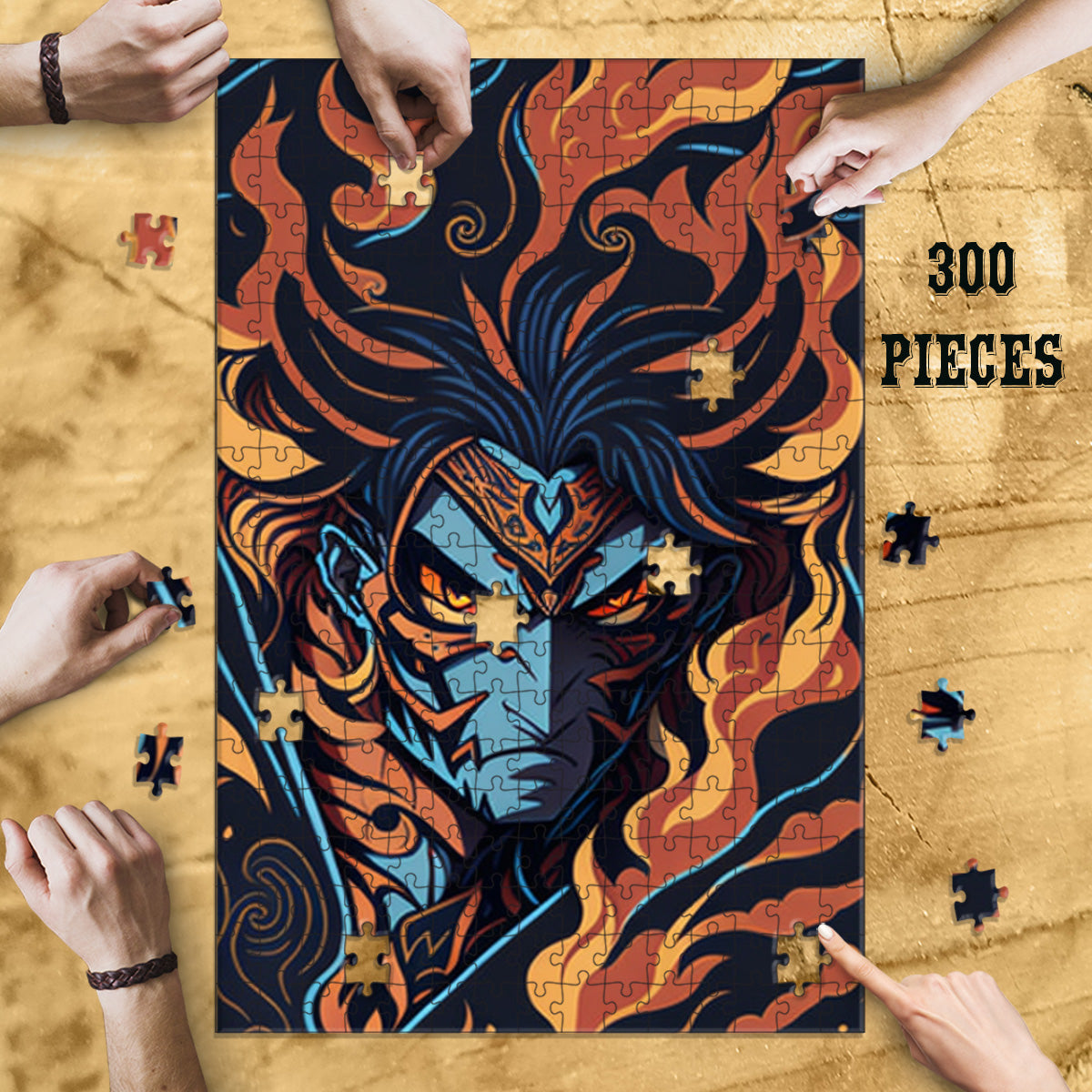 Rectangle Puzzles for All Ages – High-Quality, Durable, and Fun Jigsaw with Precision Laser-Cut Pieces | Anime Slayer of Demons