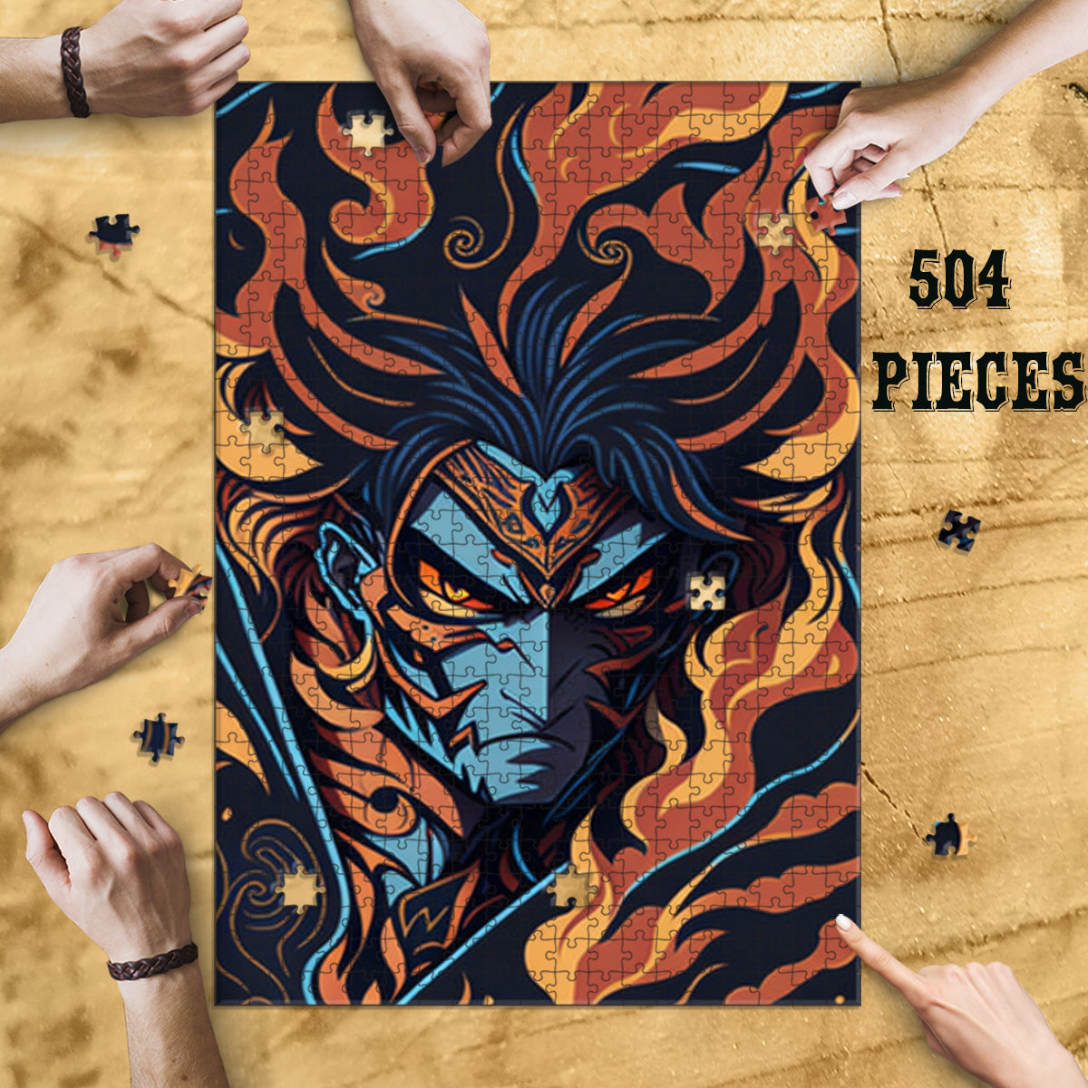Rectangle Puzzles for All Ages – High-Quality, Durable, and Fun Jigsaw with Precision Laser-Cut Pieces | Anime Slayer of Demons