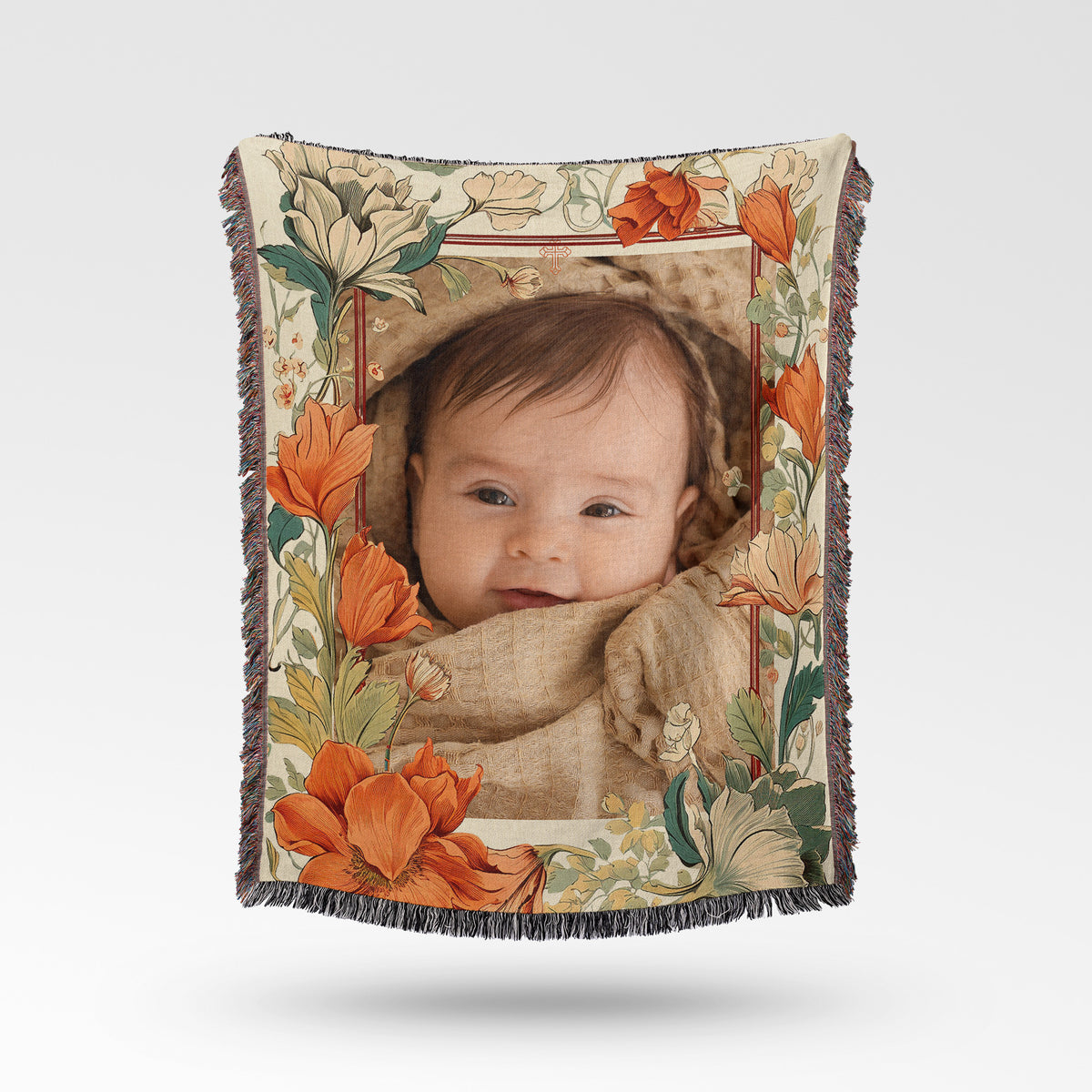 Custom Photo Woven Blanket – Personalized Picture Keepsake