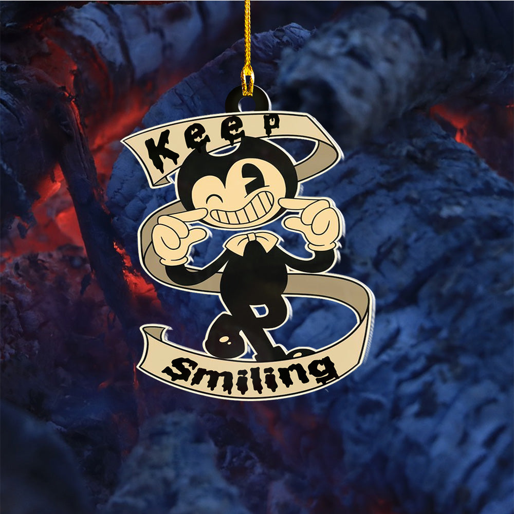 Halloween decoration items| Halloween xmas decorations | Custom Acrylic Fun Holiday Christmas Décor Ornaments | Cute Bendy Keep Smiling