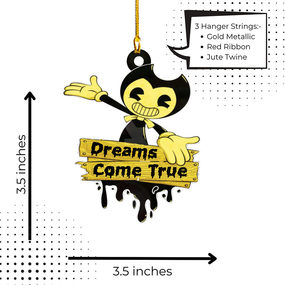 Halloween decoration items| Halloween xmas decorations | Custom Acrylic Fun Holiday Christmas Décor Ornaments | Bendy Dreams