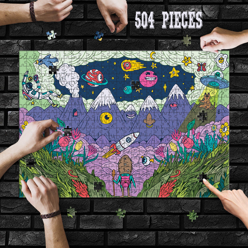 Jigsaw Puzzle Games for Adults and Kids | Fun Family time activity for Game nights | Wooden Jigsaw Puzzles | Bizarre landscape