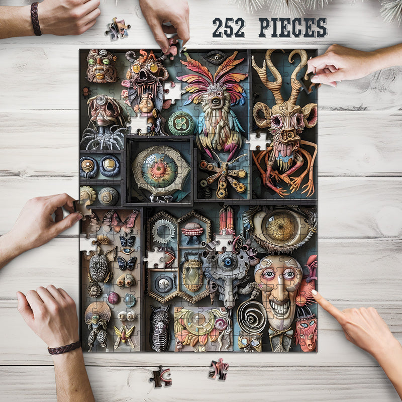 Jigsaw Puzzle Games for Adults and Kids | Fun Family time activity for Game nights | Wooden Jigsaw Puzzles | Alien Creatures