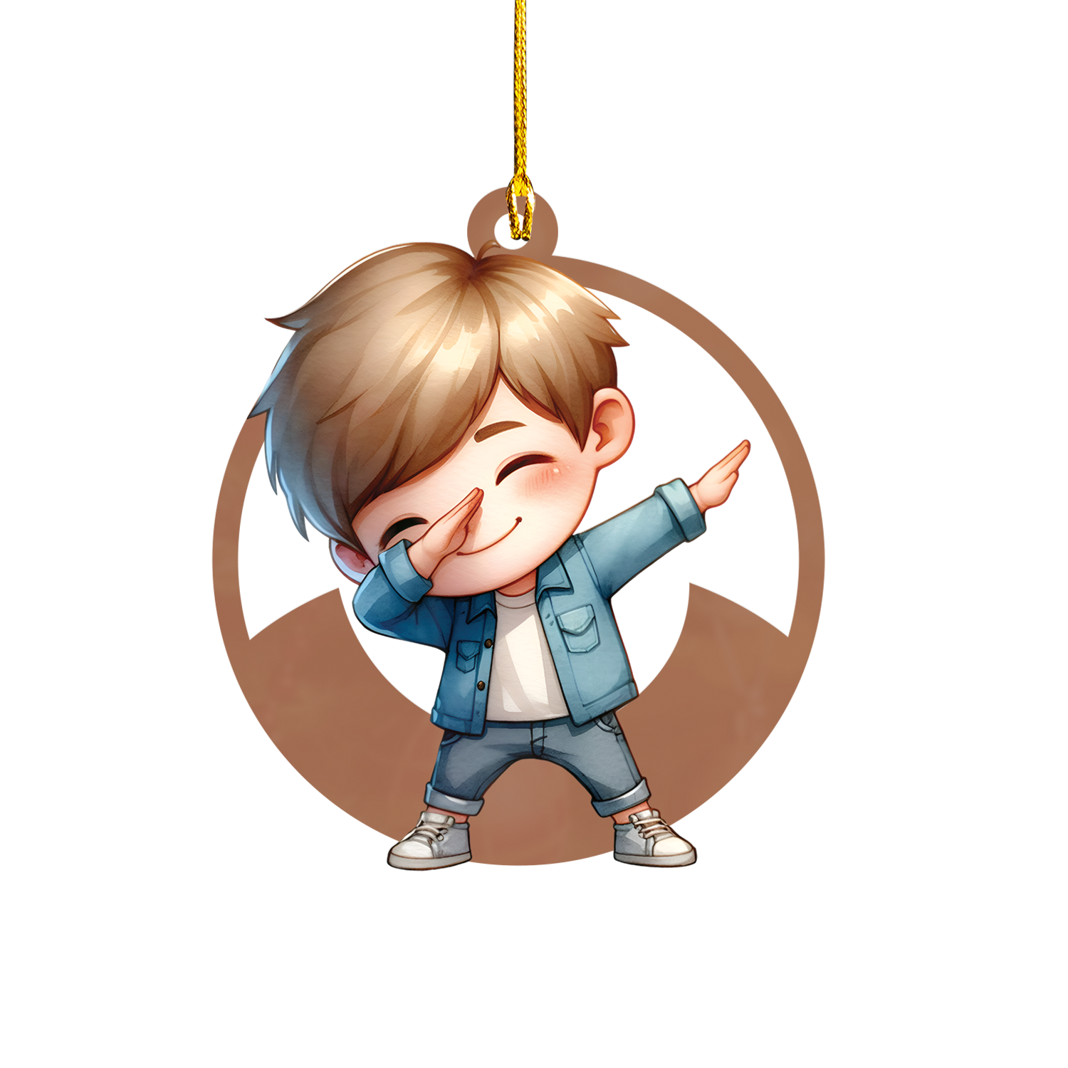 Personalized Xmas Decorations | Custom Acrylic Fun Holiday Christmas Décor Keepsake Ornaments | Dab Boy