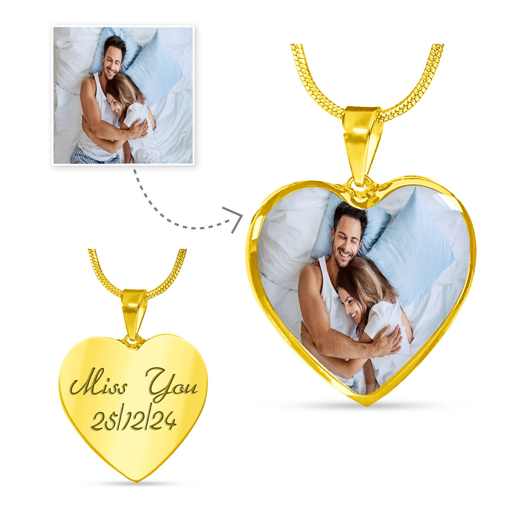 LDR Gift | Long Distance Relationship Gift for Her | Long Distance Love | Cute Funny Gift for Wife or Girlfriend | Photo Pendant | Hire a Jet