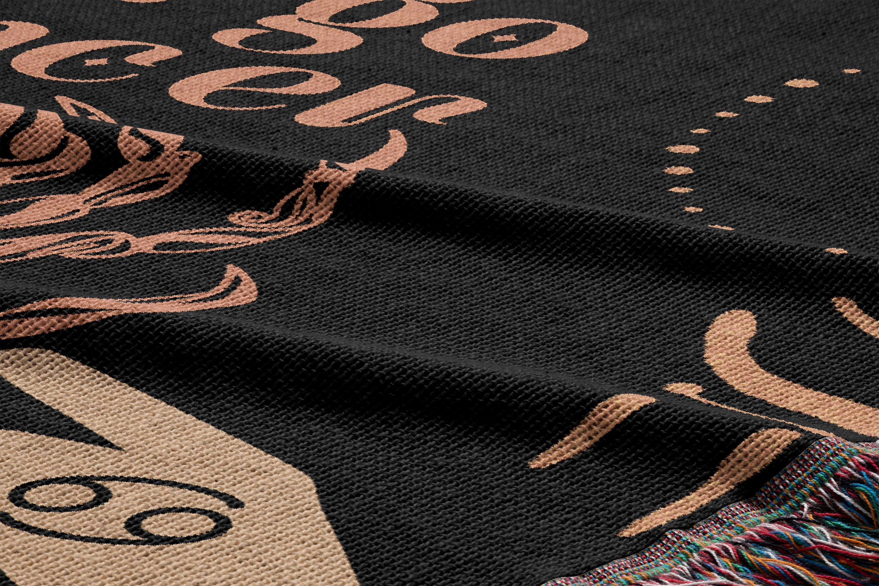 Cancer and Virgo Zodiac Compatibility Woven Throw Tapestry - Elevate home decor with this boho-inspired, celestial charm blanket. Perfect for astrology enthusiasts, featuring Cancer and Virgo sun signs, adding unique, artistic flair to your living space. Premium cotton, cozy, and decorative.