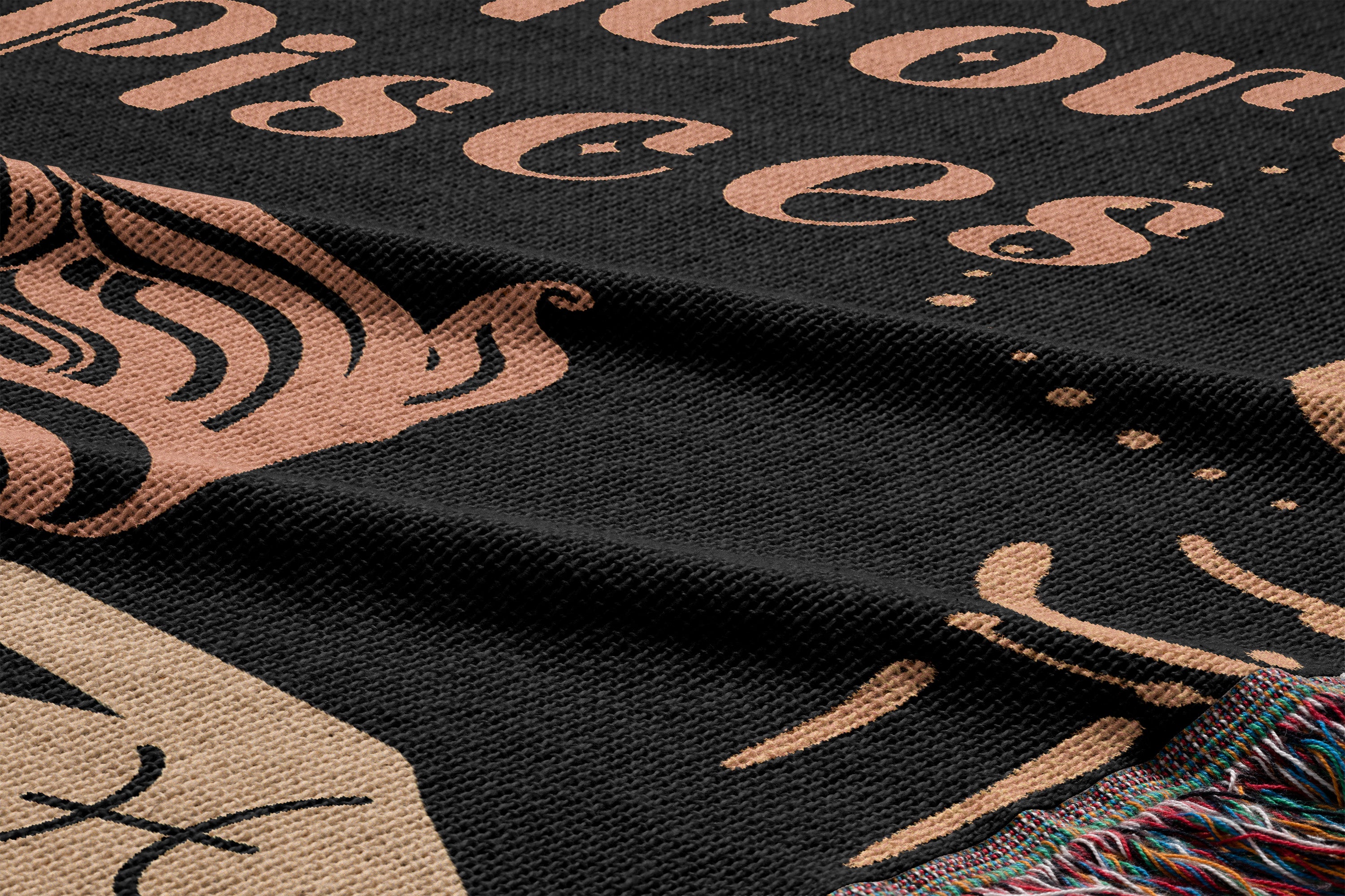 Capricorn and Pisces Zodiac Compatibility Woven Throw Tapestry - Elevate home decor with this boho-inspired, celestial charm blanket. Perfect for astrology enthusiasts, featuring Capricorn and Pisces sun signs, adding unique, artistic flair to your living space. Premium cotton, cozy, and decorative.