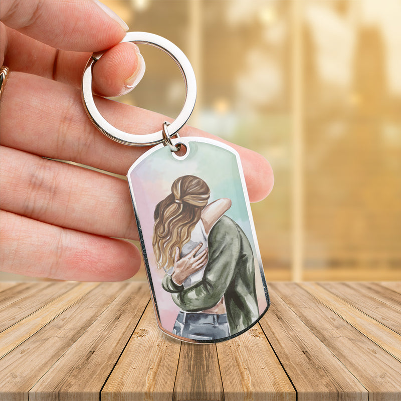 Engraved Stainless Steel Keychain | Perfect Gift for Him for Valentines Day | Durable and Stylish | Melody in Chaos